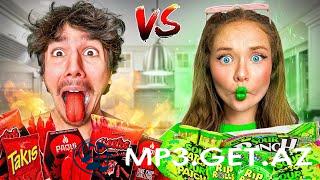 EATING 100 SPICY vs SOUR FOODS w/ ZOE (Bad Idea)